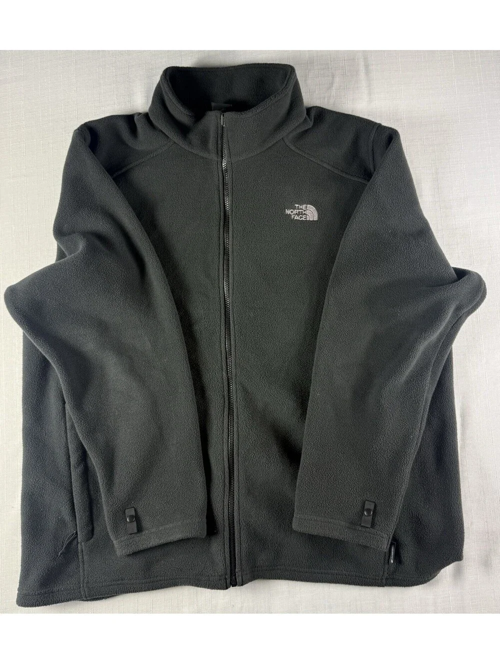 The North Face Mens Black Full Zip Fleece Jacket Size XL Polartec FlashDry